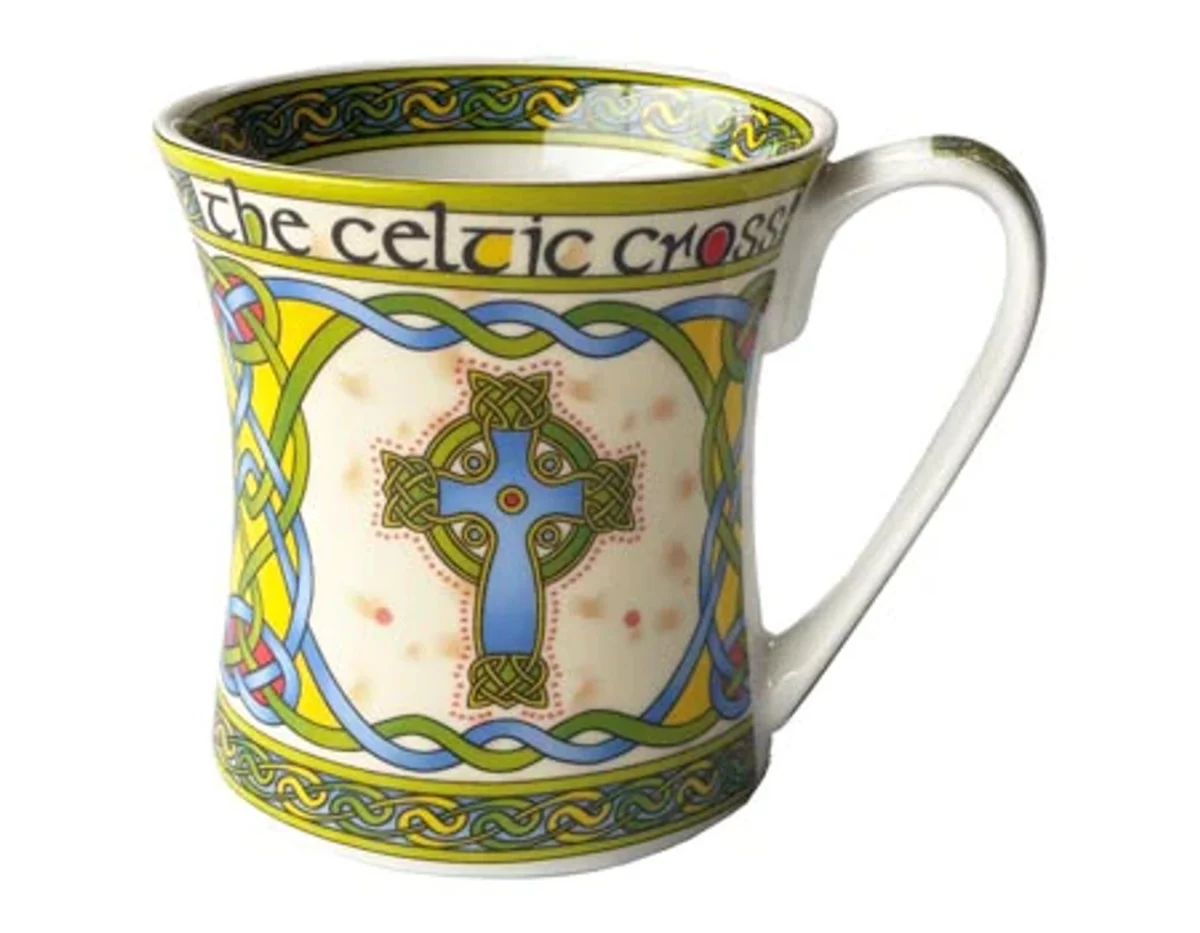Celtic Cross Ceramic Mug – Irish Heritage Drinkware - Image 4 | CeltHaus
