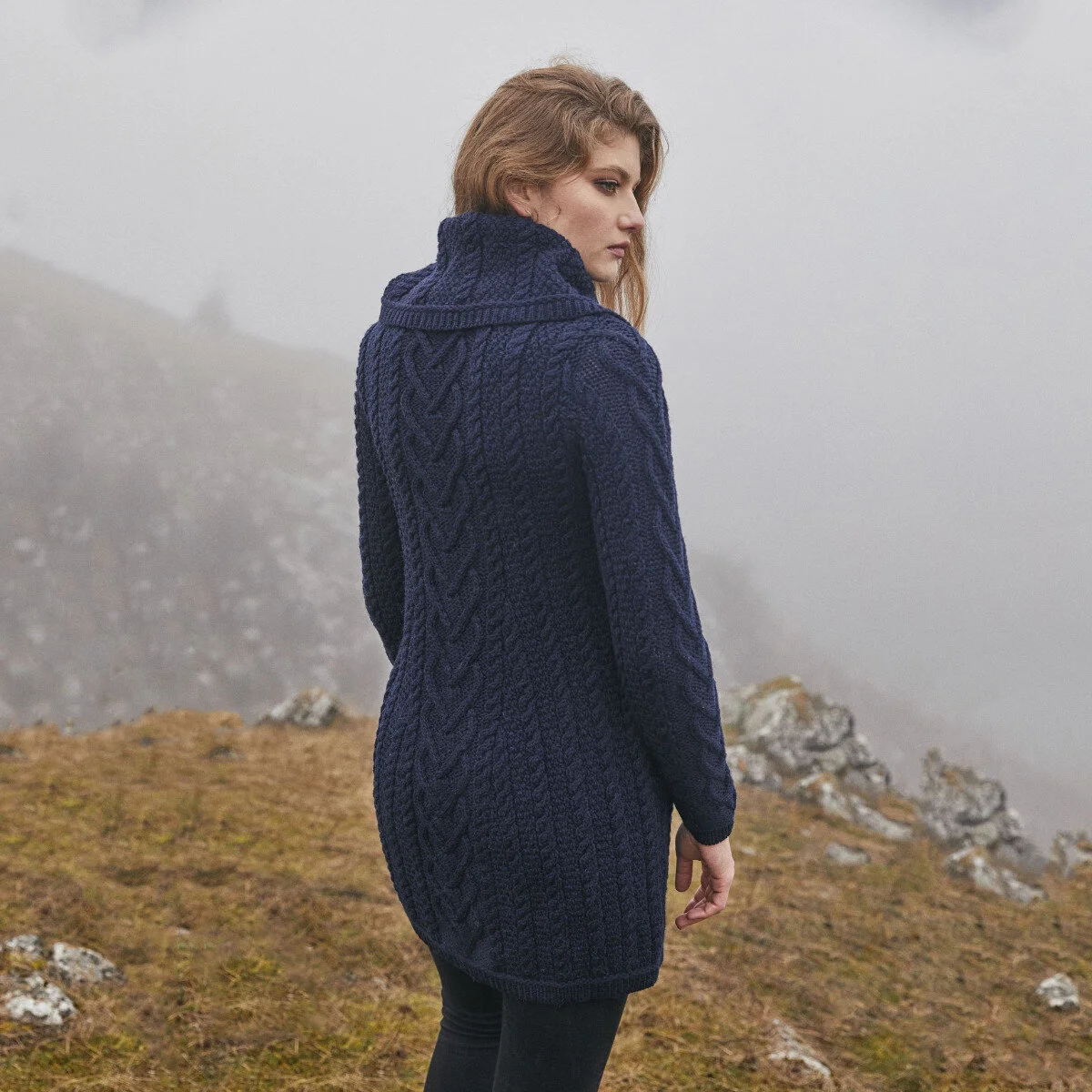 Classic Irish Merino Wool Cable Knit Coat – Made in Ireland - Image 21 | CeltHaus