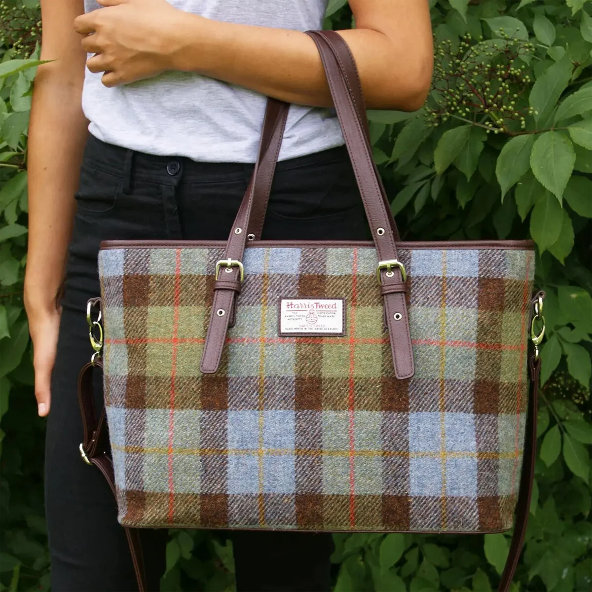 Harris Tweed Large Ladies Tote Bag by Glen Appin – Authentic Scottish Wool - Image 3 | CeltHaus