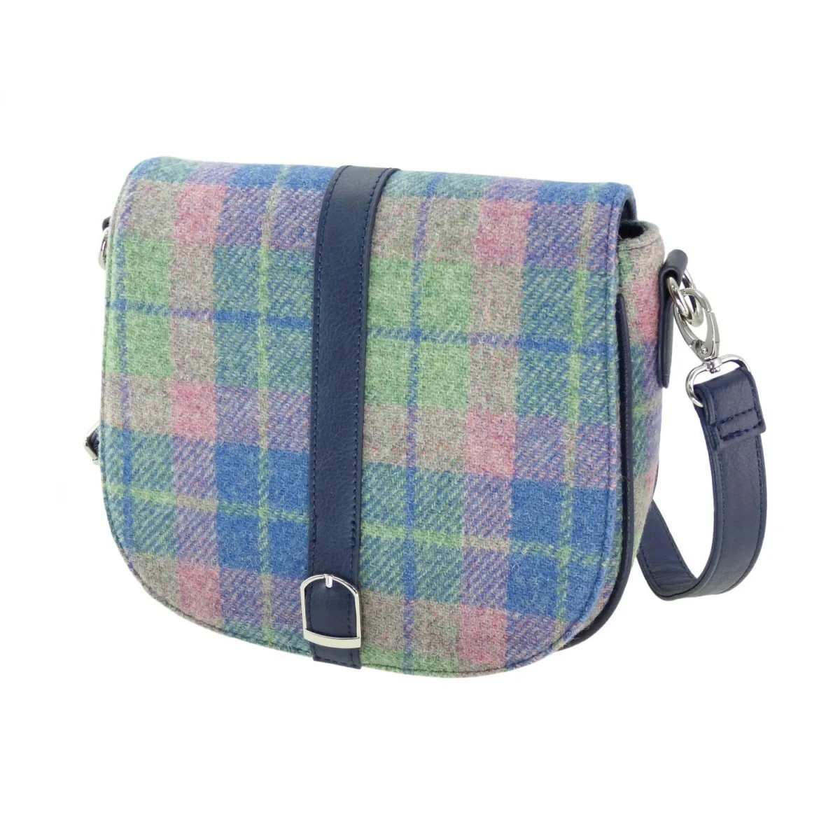 Harris Tweed Scottish Shoulder Bag with Adjustable Strap | Authentic Handwoven Wool Crossbody - Image 11 | CeltHaus