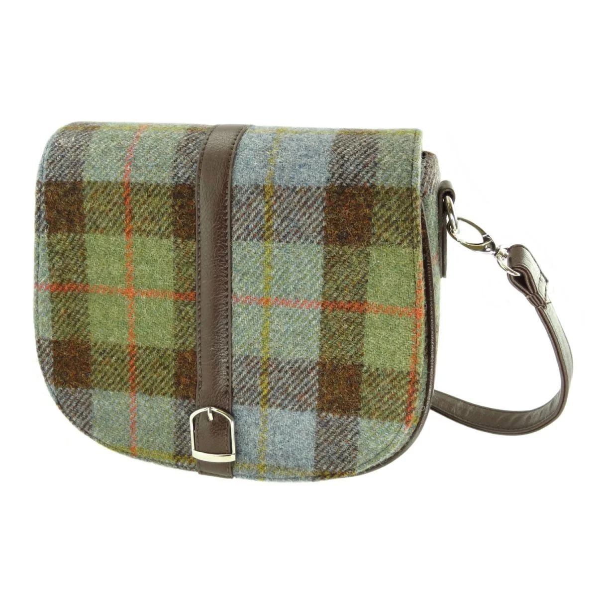 Harris Tweed Scottish Shoulder Bag with Adjustable Strap | Authentic Handwoven Wool Crossbody - Image 14 | CeltHaus
