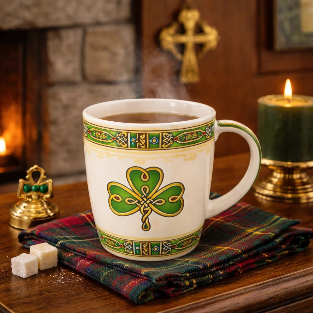 Irish Shamrock Ceramic Mug – Classic Heritage Drinkware - Ceramics | CeltHaus