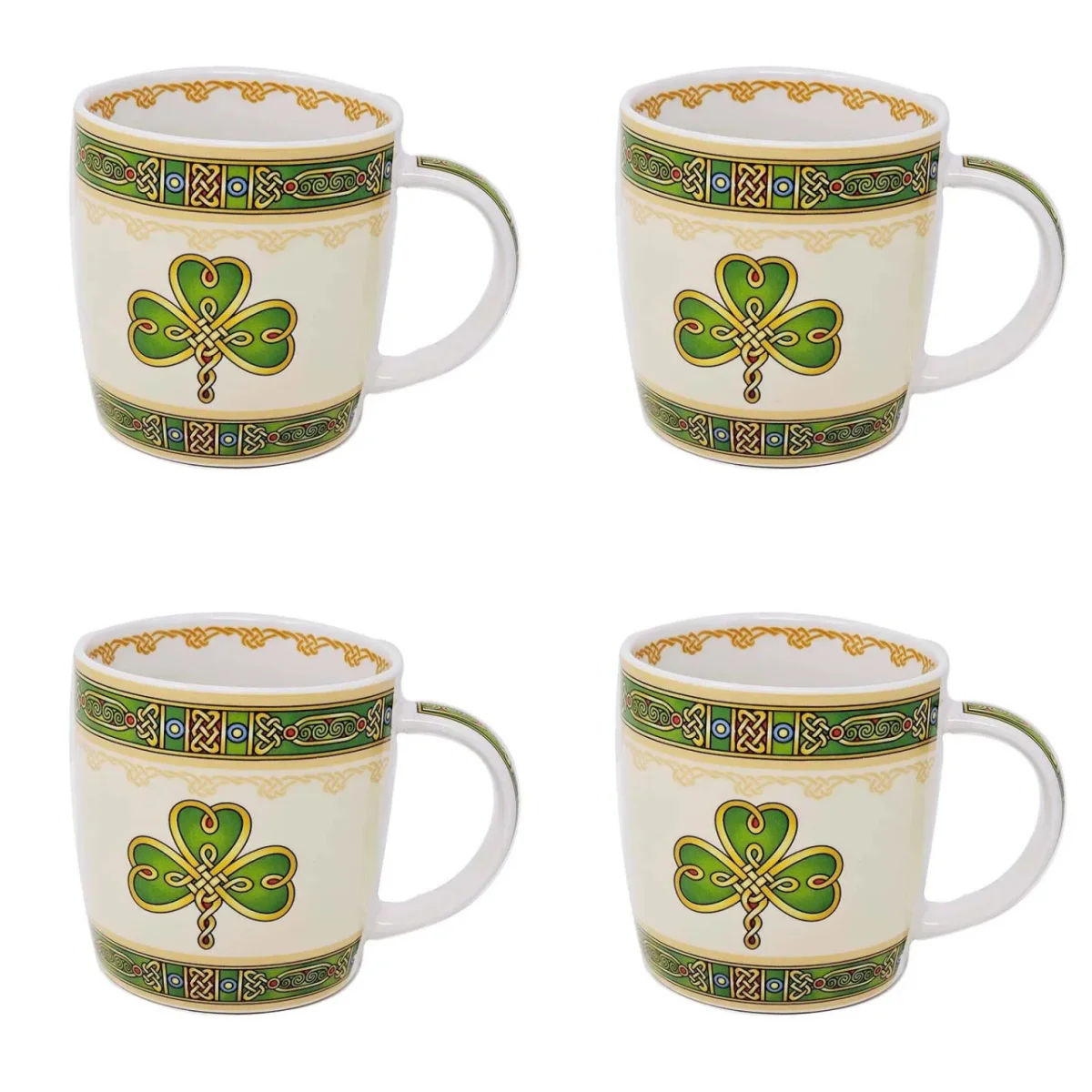 Irish Shamrock Ceramic Mug – Classic Heritage Drinkware - Image 4 | CeltHaus