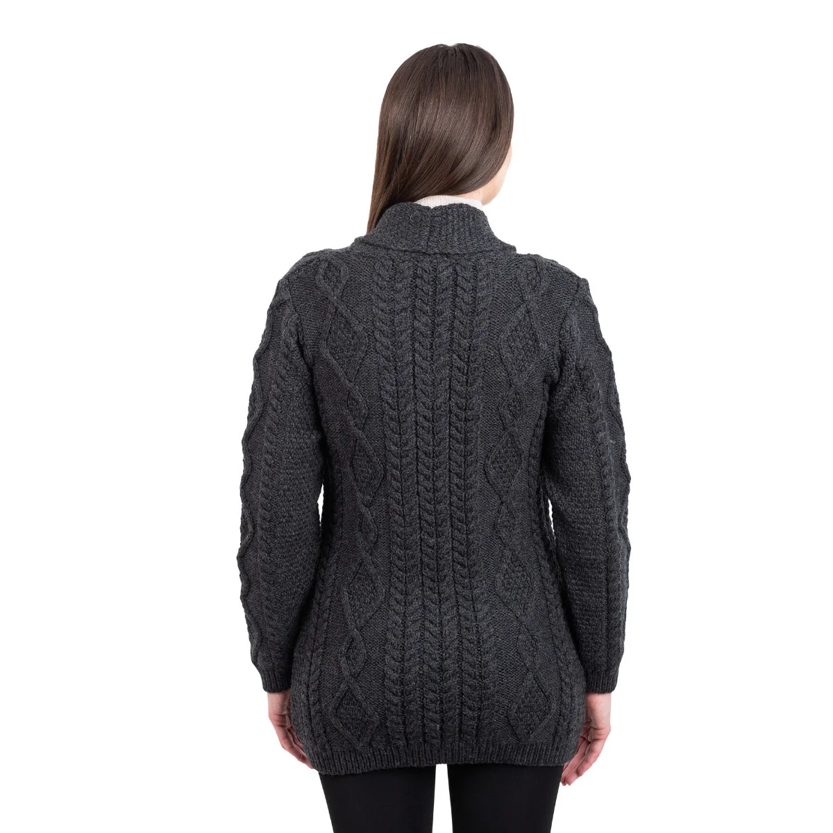 Ladies Shawl Collar Cardigan – Cozy Knit Sweater for Fall & Winter Wardrobe - Image 5 | CeltHaus