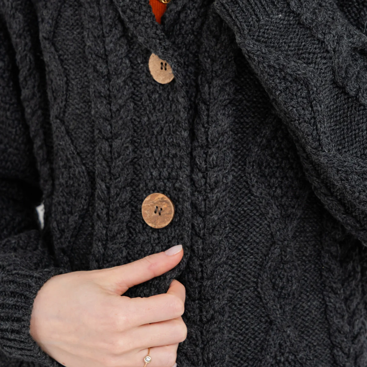 Ladies Shawl Collar Cardigan – Cozy Knit Sweater for Fall & Winter Wardrobe - Image 6 | CeltHaus