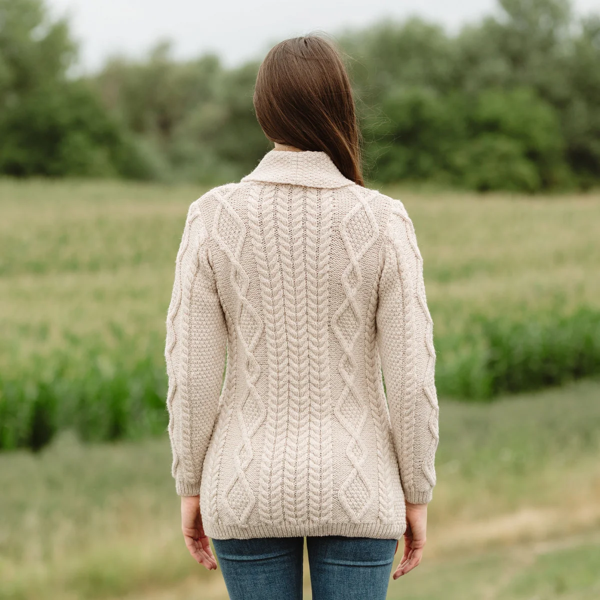 Ladies Shawl Collar Cardigan – Cozy Knit Sweater for Fall & Winter Wardrobe - Image 12 | CeltHaus