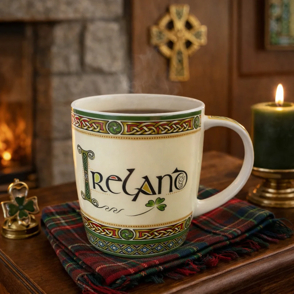 Ireland Bone China Mug – Classic Irish Heritage Drinkware - Ceramics | CeltHaus
