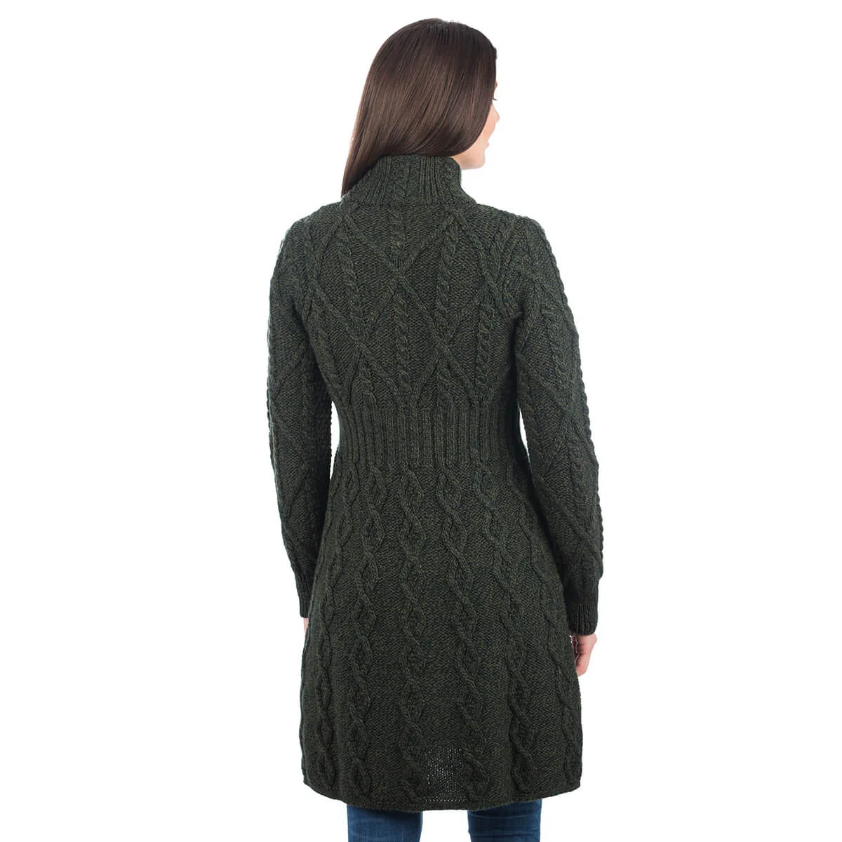 SAOL Aran Cable Signature Coat – 100% Merino Wool Irish Knitwear - Image 10 | CeltHaus
