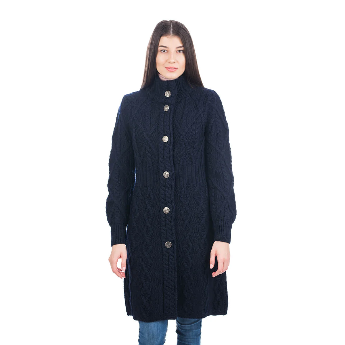SAOL Aran Cable Signature Coat – 100% Merino Wool Irish Knitwear - Image 18 | CeltHaus