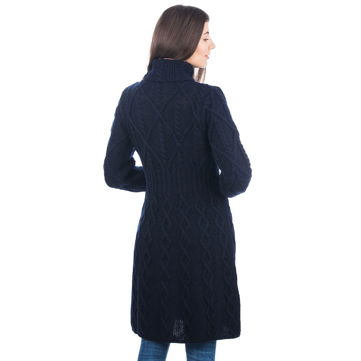 SAOL Aran Cable Signature Coat – 100% Merino Wool Irish Knitwear - Image 20 | CeltHaus