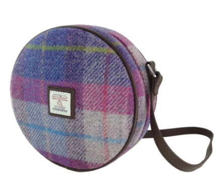 Scottish Harris Tweed Bannock Round Shoulder Bag – Authentic Wool Tartan Crossbody Purse - Image 9 | CeltHaus