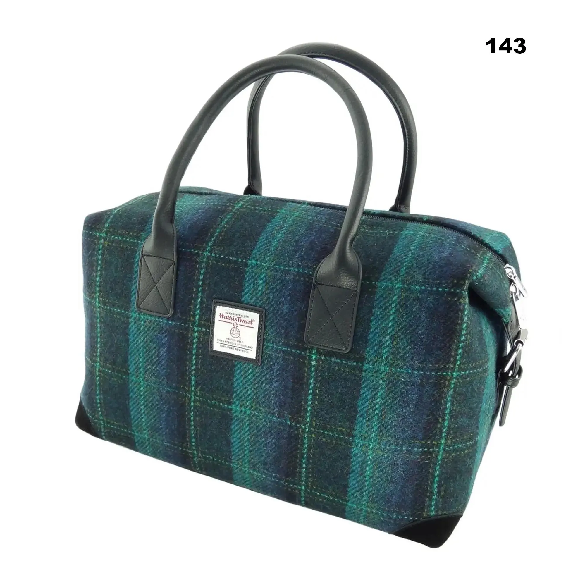 Scottish Harris Tweed Tartan Overnight Bag - Image 3 | CeltHaus