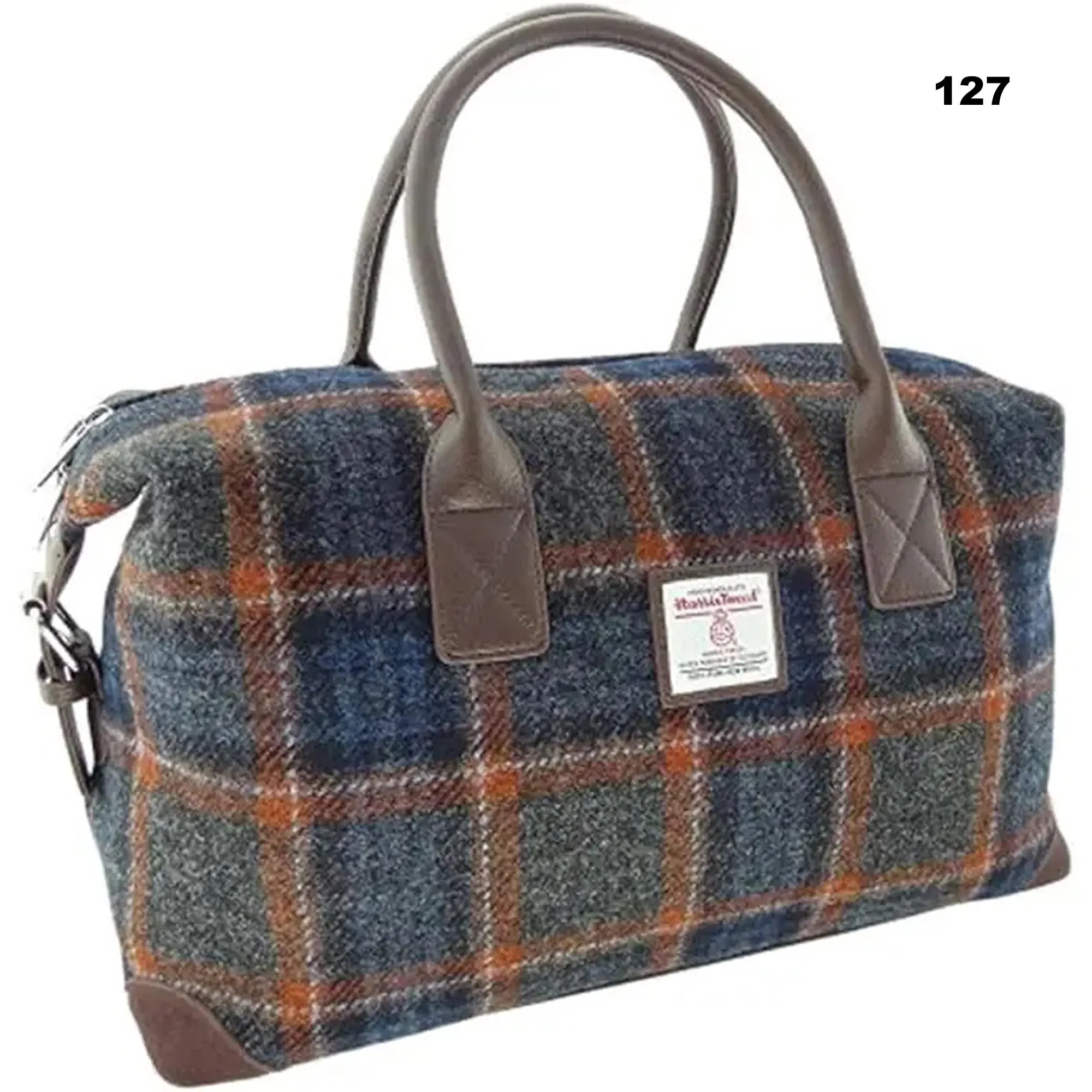 Scottish Harris Tweed Tartan Overnight Bag - Image 6 | CeltHaus