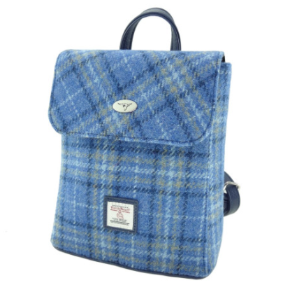 Scottish Harris Tweed Tummel Mini Backpack – Authentic Wool Tartan Bag with Adjustable Straps - Image 9 | CeltHaus