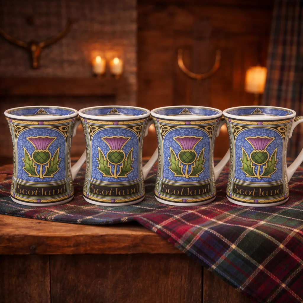 Scottish Thistle Ceramic Mug – Classic Heritage Design - Image 2 | CeltHaus