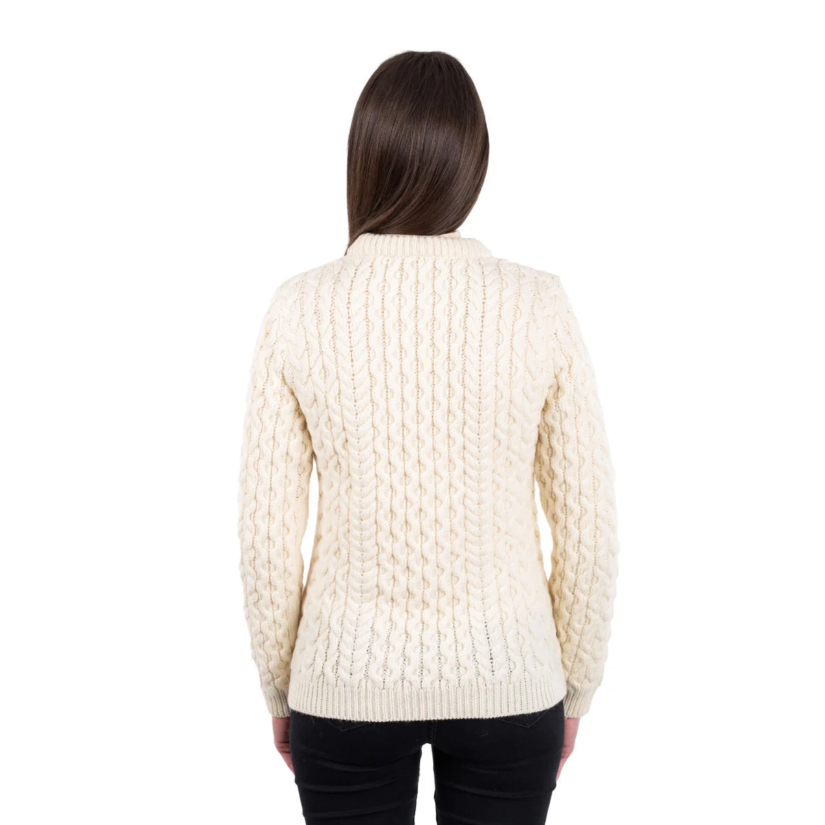 Side Button Knit Sweater – Classic Irish Wool Pullover with Button Detail - Image 10 | CeltHaus
