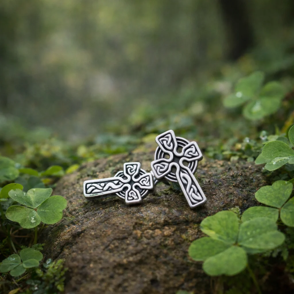 Sterling Silver Celtic Cross Post Earrings – Irish Heritage Jewelry - Jewelry | CeltHaus