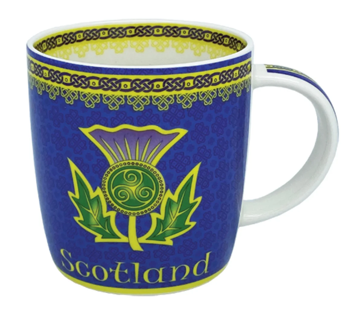 Thistle Spiral Ceramic Mug – Scottish Heritage Design - Image 3 | CeltHaus