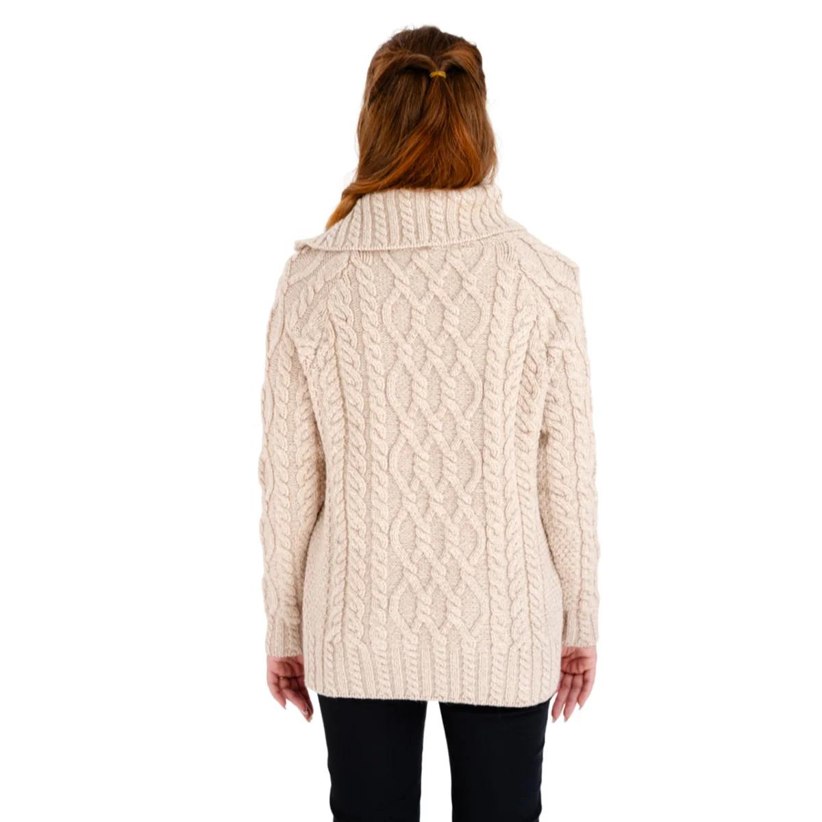 Women’s Merino Wool Zip-Neck Sweater – Classic Warm Wool Knit Pullover - Image 10 | CeltHaus